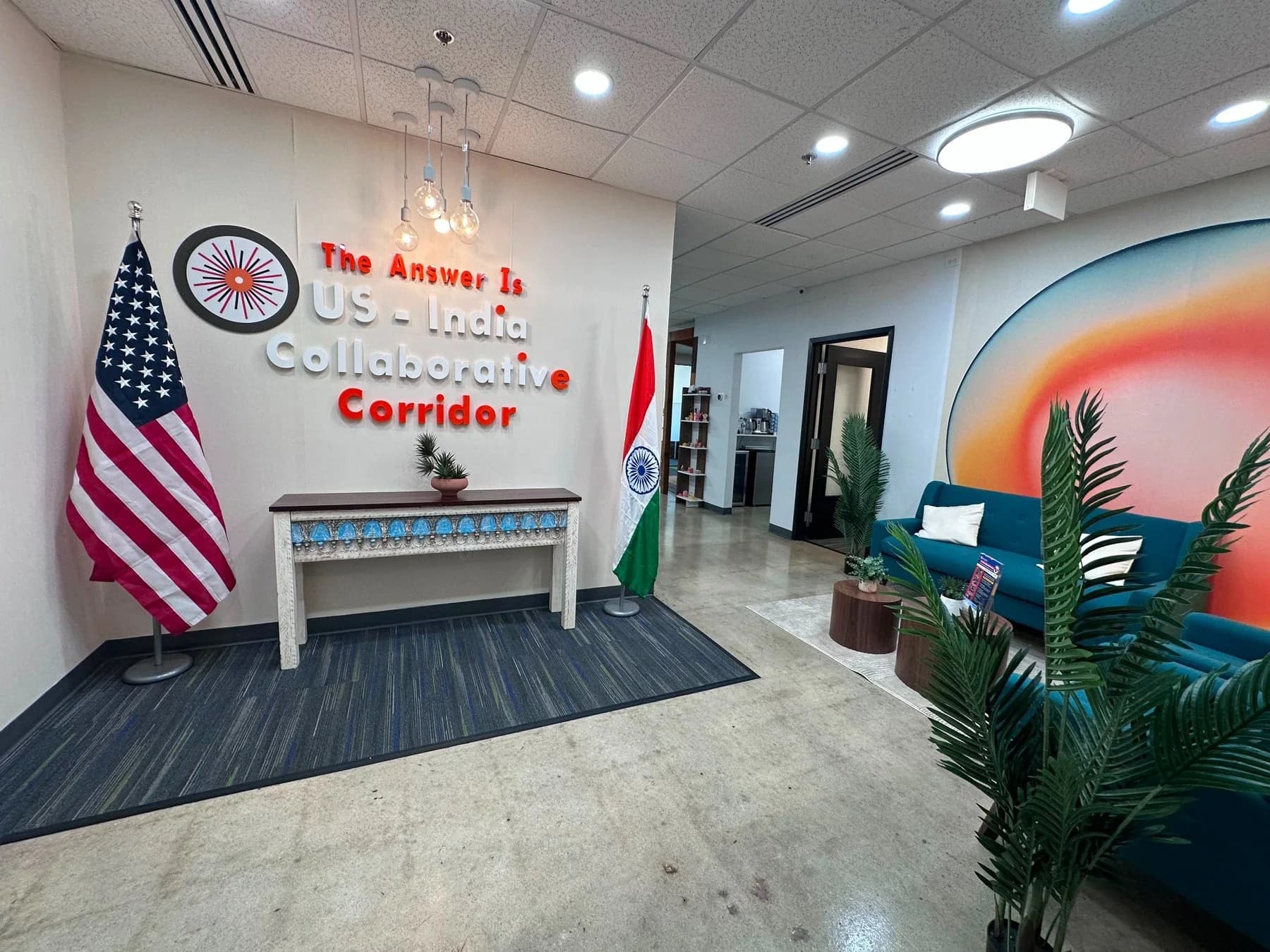 The USICC reception and collaborative corridor in New Jersey